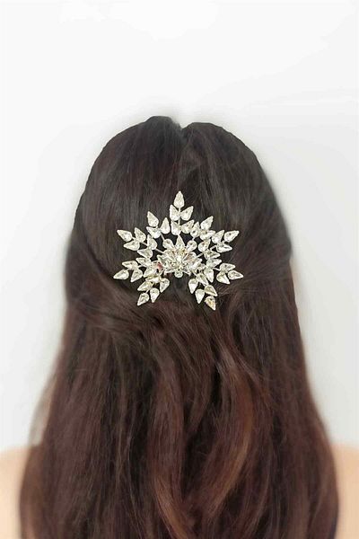 Çlk Accessories Evening Dress Comb Buckle Drop Stone Flower Model Trtoka9792