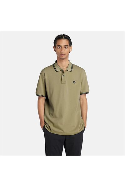 Timberland Ανδρικό μπλουζάκι Polo Cassel Earth με κοντό μανίκι Pique