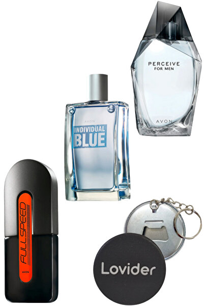 AVON Full Speed 75ml + Individual Blue 100ml + Perceive 100ml Erkek Parfüm ED...