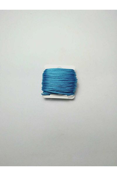 Eskişehir hobi sanat 5 Meters Turquoise Blue Parachute String - Macrame Bracelet and Necklace Set