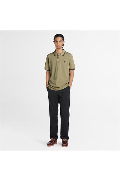 Timberland Ανδρικό μπλουζάκι Polo Cassel Earth με κοντό μανίκι Pique