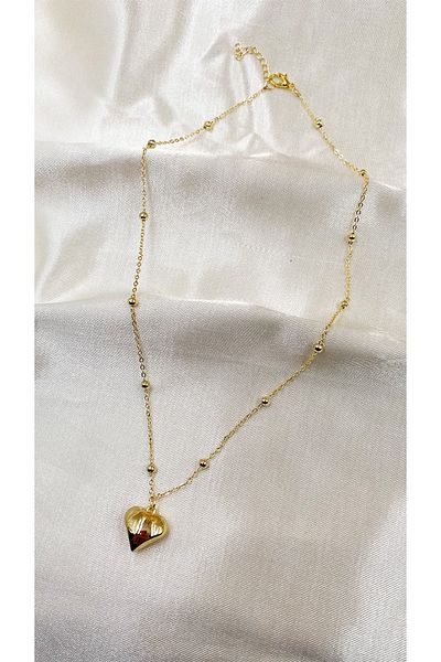Eylülün Takısı Gold Colored Bulk Chain Women's Necklace