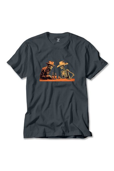 Z zepplin Μπλουζάκι Skelton Cowboy Bar Smoked Color