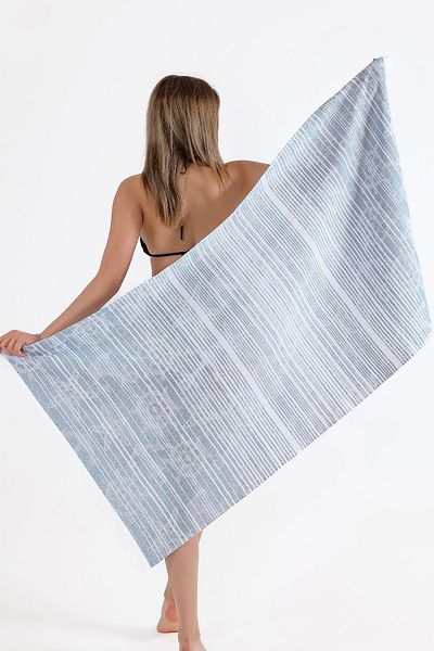 Zeynep Tekstil Πετσέτα θαλάσσης Peshtemal 75x150 cm Marine