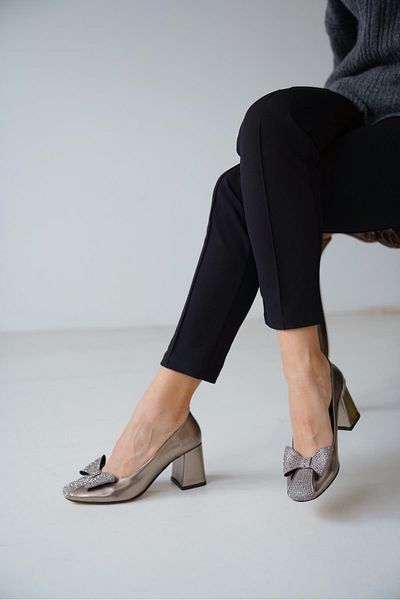 Çaçaroz Ayakkabı Pantofi clasici cu toc marime Bow Stone