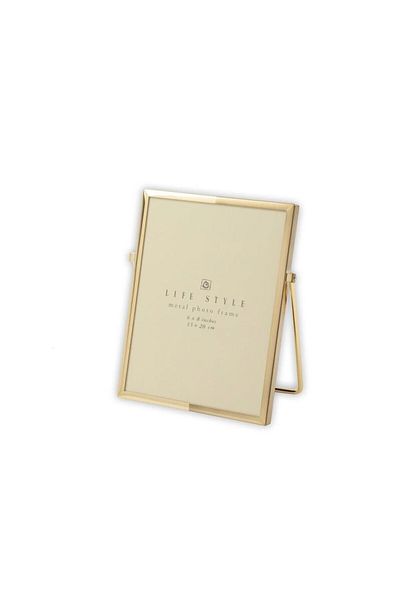 esdekor My Home Decorative Gift Gold Thin Photo Frame 15x20cm Metal 1 Piece