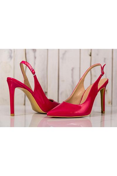 Çaçaroz Ayakkabı Stiletto Open Back Large Size Shoes