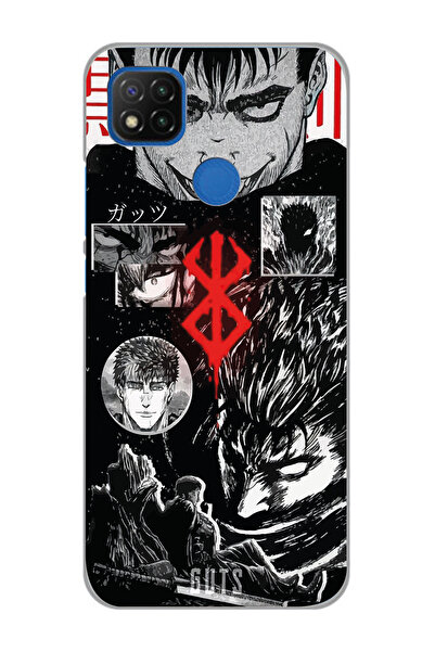Magic Ring Xiaomi Redmi 9C / 10A Uyumlu Berserk Anime Tasarımlı Şeffaf Telefo...
