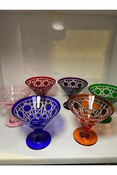 elif aksesuar Crystal Cut Footed Bowl