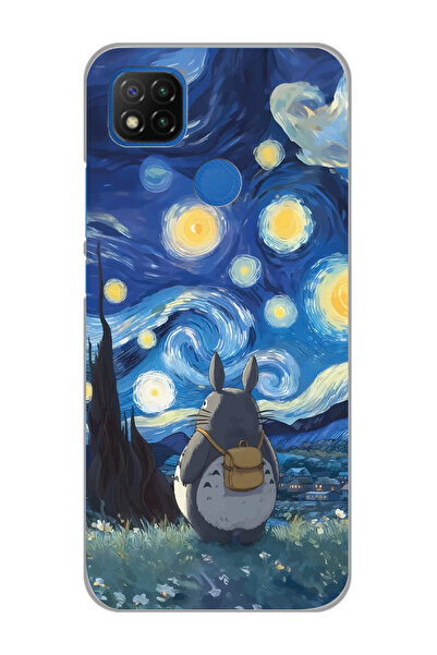 Magic Ring Xiaomi Redmi 9C / 10A Uyumlu Komşum Totoro Tasarımlı Şeffaf Telefo...