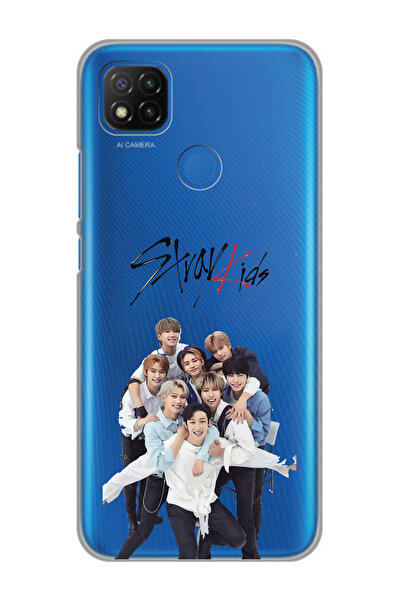 Magic Ring Xiaomi Redmi 9C / 10A Uyumlu Stray Kids Tasarımlı Şeffaf Telefon K...