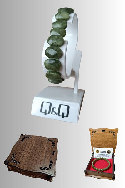 MGA DOĞAL TAŞ Natural Jade Stone - Bracelet & Certified Products