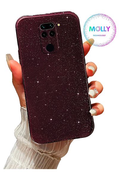 Molly حافظة سيليكون لامعة باللون الأرجواني العميق لهاتف Xiaomi Redmi Note 9