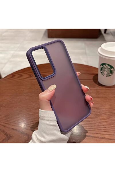 Rivor Samsung Galaxy A33 5G Kılıf Kamera Çıkıntılı Arkası Buzlu Ve Mat Kenarl...