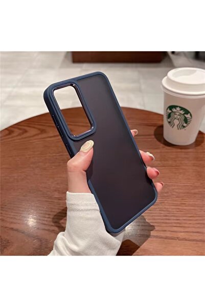 Rivor Samsung Galaxy A34 Uyumlu Kılıf Kamera Çıkıntılı Arkası Buzlu Ve Mat Ke...