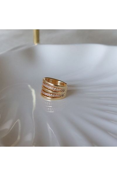 leargia Cinque Earcuff-Gold