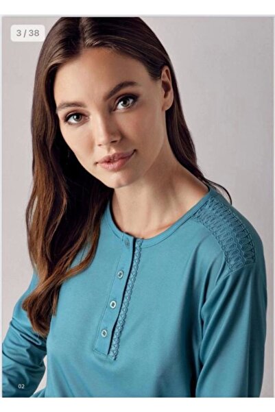 Bludream Modal Viscon 2 Li Kışlık Pijama Tk Dg4057