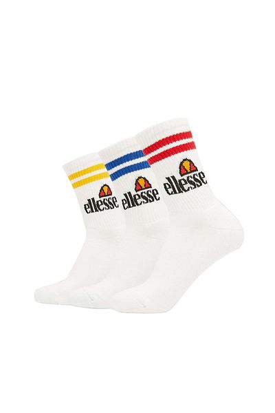 Ellesse PULLO Unisex-Sportsocken – 6 Paar, Tennis- und Crew-Socken, Logo
