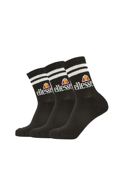Ellesse PULLO Unisex-Sportsocken – 6 Paar, Tennis- und Crew-Socken, Logo