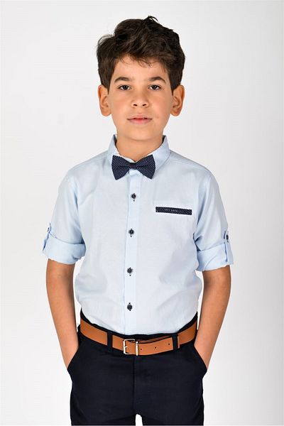 Buse&Eylül Bebe Belted Bow Tie Boy's Set