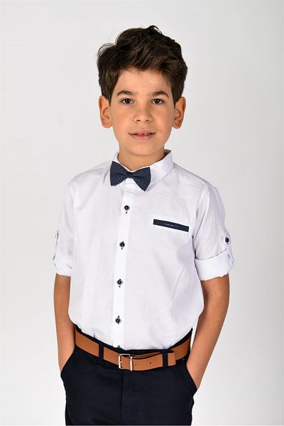 Buse&Eylül Bebe Set pentru băiat cu papion cu centură