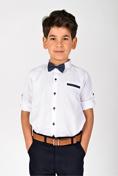 Buse&Eylül Bebe Belted Bow Tie Boy's Set