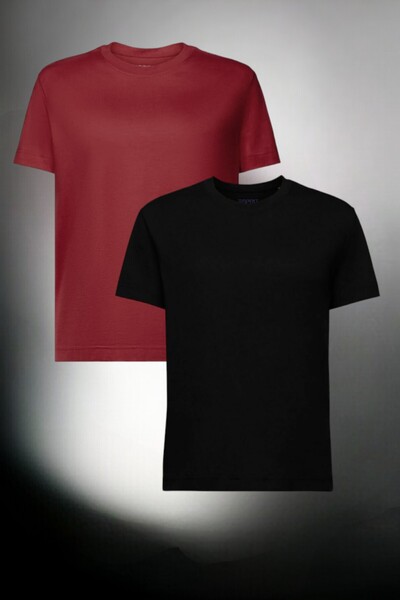 han elegant Πακέτο 2 μπλουζάκια μονόχρωμα βαμβακερά για κορίτσια και αγόρια 5...