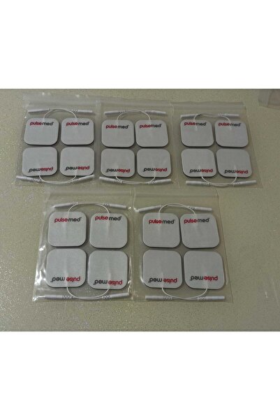 Pulsemed Tens Cihazı Kablolu Yedek Elektrot 5x5 Tens Pedi 4lü  5 Paket