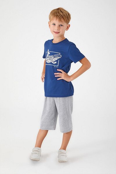 Rolypoly Rp3037 Costum Capri pentru băiat Dolphin Blue