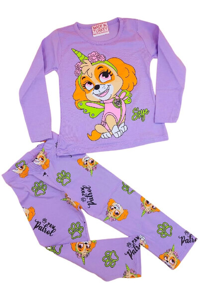 KAMİKAM Costum cu caractere din bumbac pieptănat pentru fete