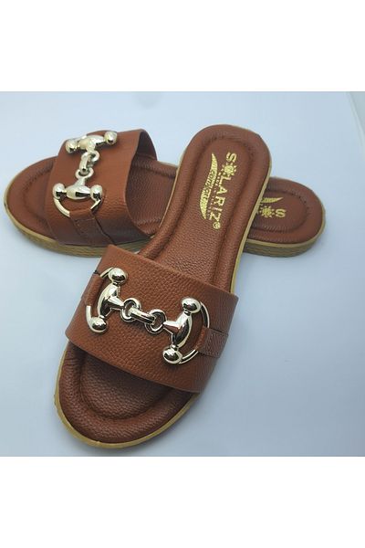 NewOneMall NewMallOne Women's White Daily Slippers Stylish Comfortable Buckle Home Sea Beach Guest Dowry Slippers