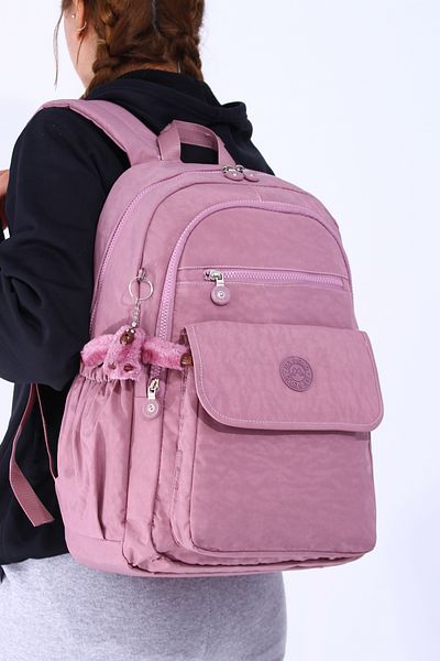 By Hakan My Polo 8730 Crinkle Schoolbag Backpack Daily Trip Sports Travel Vacation Multi-Compartment Laptop Compartment