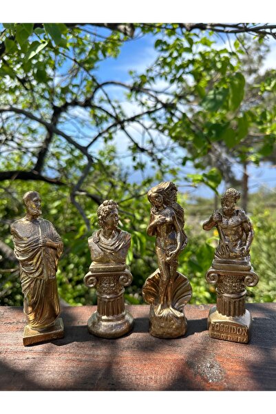 ALCSTORE Yunan Heykel Biblo 4lü Set