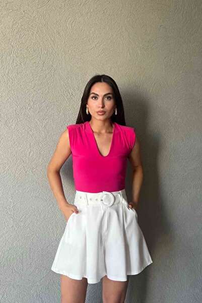 Seda Yalçın Atelier Fuchsia Padded Detailed Blouse