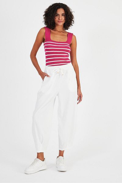 ALEXANDERGARDI PANTALON ELASTIC CU BUZUARE BELI(B24-003)