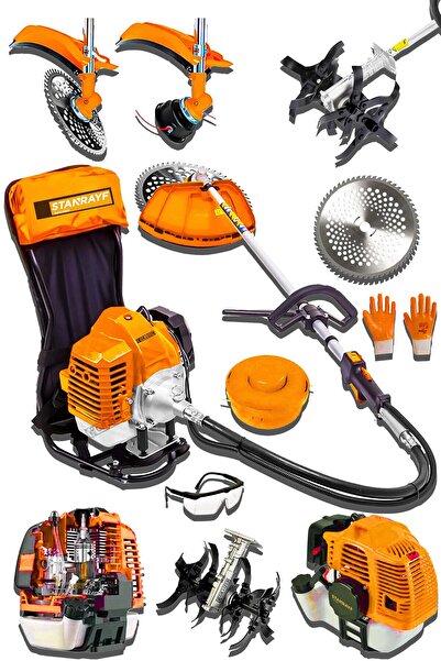 stanrayf Alman Coper 15 Hp Ağır Hizmet Sırt Tipi Benzinli Çalı Çim Biçme Tırp...