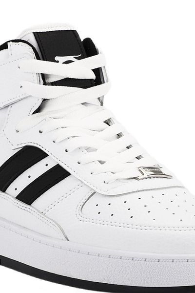Slazenger Pantofi de damă cu șireturi până la gleznă Alb / Negru