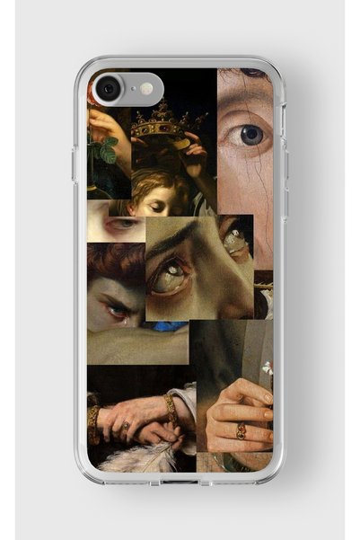 Multitronic Artistic Collage Design Printed Transparent Case Compatible with ...