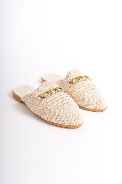 BAKGİY Skin Lace Women's Buckle Slippers BG1163-122-0001
