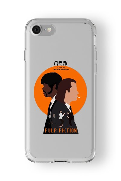 Multitronic Pulp Fiction Design Printed Transparent Case Compatible with iPho...