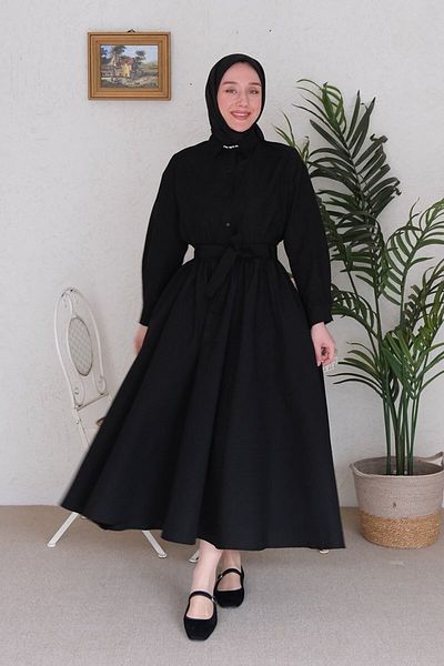 Ceylan Otantik Black Balloon Skirt - Stylish and Comfortable