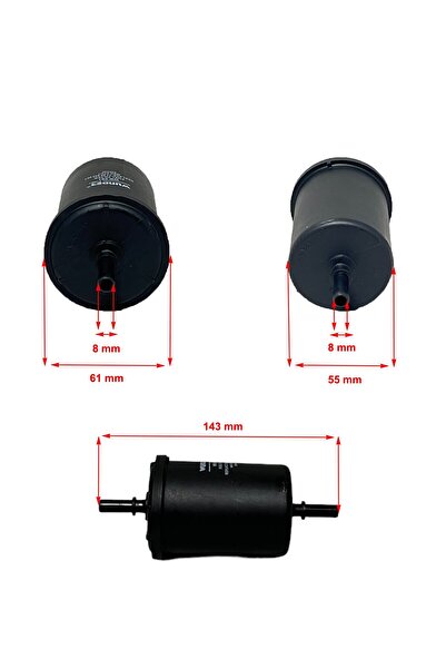 WUNDER Renault Symbol I, II (1.2, 1.4, 1.6) 1998-2013 Benzin Filtresi
