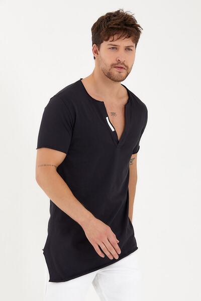 BABBOSS Ασύμμετρο T-shirt με λαιμόκοψη