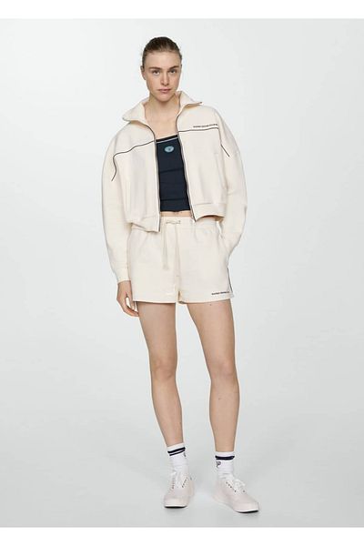 MANGO Woman Logo Woven Shorts