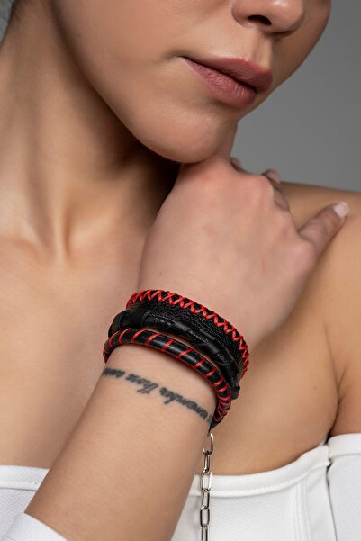 DENİZ TASARIM El Yapımı Deri Bileklik