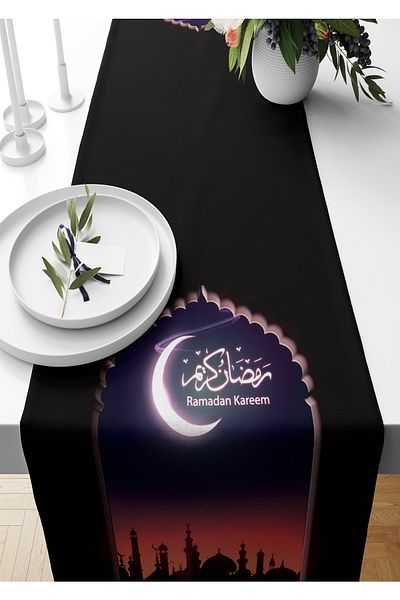 Bertille Home Ramadan Series 140x40 Cm Digital Printed Runner (Ramadan)