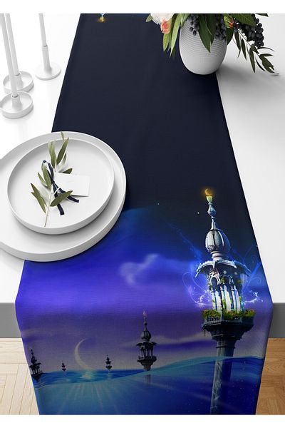 Bertille Home Ramadan Series 140x40 Cm Digital Printed Runner (Ramadan)