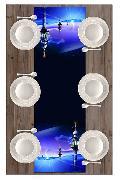Bertille Home Ramadan Series 140x40 Cm Digital Printed Runner (Ramadan)