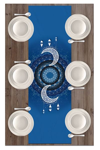 Bertille Home Seria Ramadan 140x40 cm Runner imprimat digital (din Rama)