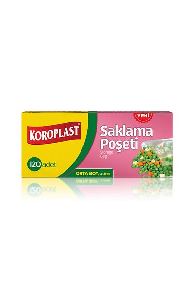 Koroplast Refrigerator Storage Bag, Medium Size, 4 Liters, 120 Pieces